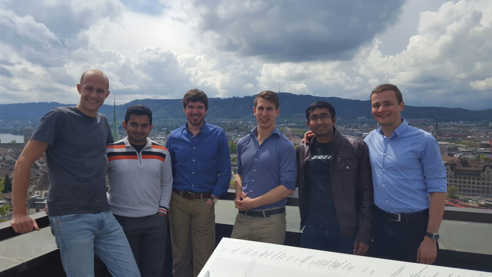 After a group lunch at ETH Zürich's Dozentenfoyer (May 2017)