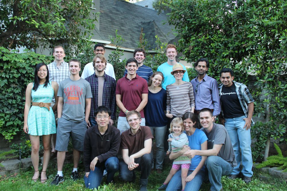 During a group barbecue in Pasadena (May 2015) 