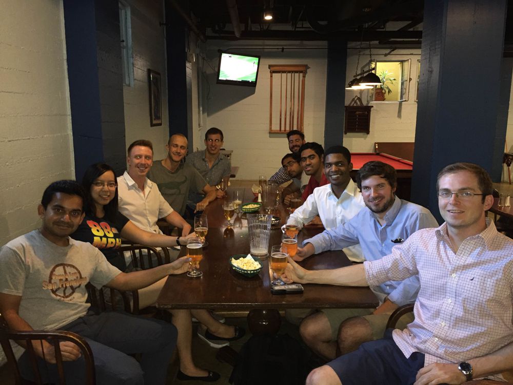 In the Athenaeum's Rathskeller at Caltech (October 2016) 