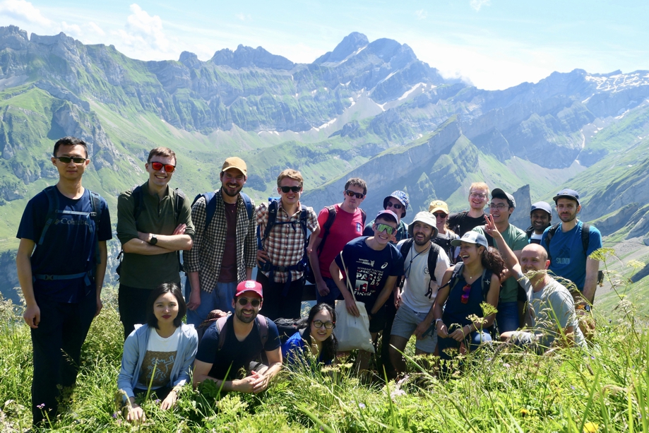 Members of the Mechanics & Materials Lab on a hike in July 2023
